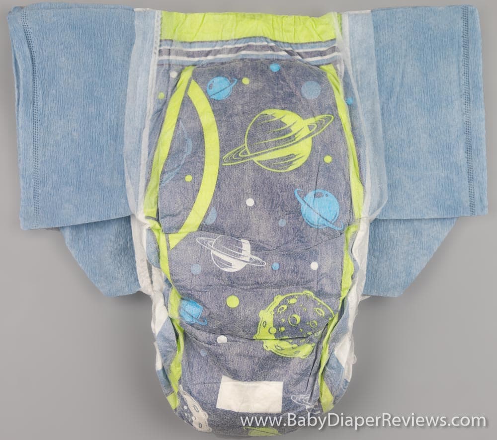 Goodnites Boys front folded diaper with planets