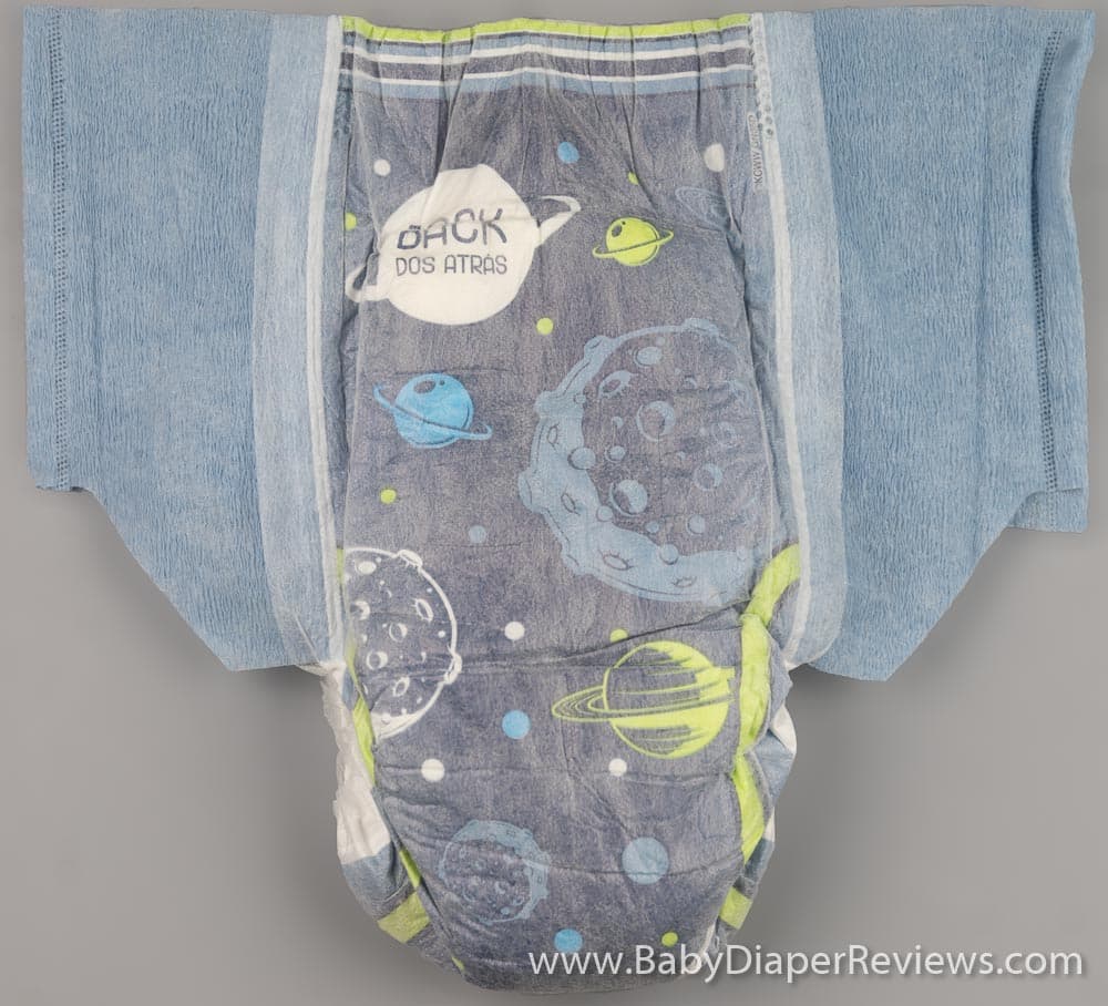 Goodnites Boys front folded diaper with planets