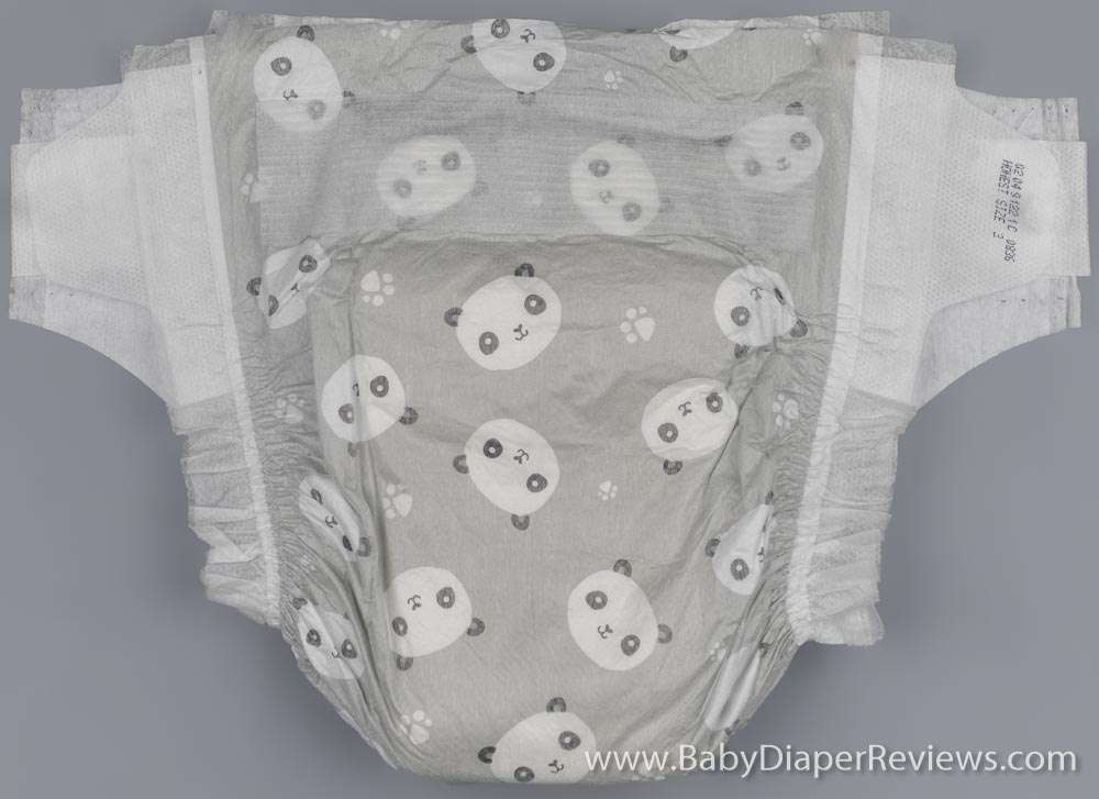 The Honest Company front folded diaper with pandas